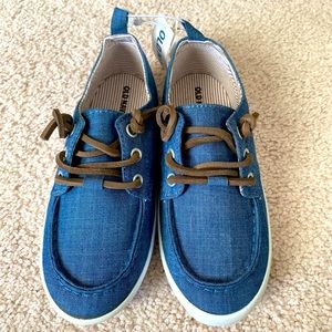 Old Navy Blue Boat Shoes Size 11 Toddler New